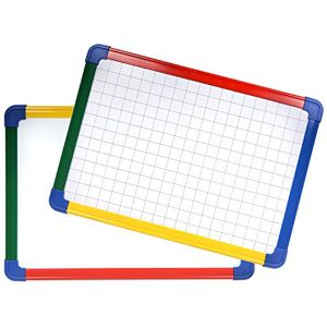 SHOW-ME Framed Magnetic Whiteboards, Gridded/Plain – A3 Size for Drywipe and Whiteboard Pens – Ideal for Schools and Education (Pack of 5) SHOW-ME Framed Magnetic Whiteboards, Gridded/Plain – A3 Size for Drywipe and Whiteboard Pens – Ideal for Schools and Education (Pack of 5)