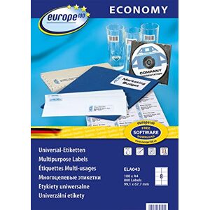 Avery europe100 ELA001 Universal Labels 38 x 21.2 mm 99.1 x 67.7 mm Avery europe100 ELA001 Universal Labels 38 x 21.2 mm 99.1 x 67.7 mm