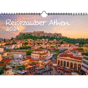 Seelenzauber Travel Magic Athens DIN A4 Calendar for 2024 Greece Holiday Beach Sea Travel Seelenzauber Travel Magic Athens DIN A4 Calendar for 2024 Greece Holiday Beach Sea Travel