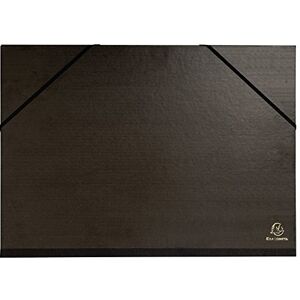 Exacompta Ref 548015E Kraft Portfolio with Elastic and Handle 320 x 450mm in Size, Suitable for A3 Documents, Elastic Straps & Integrated Handle Black Exacompta Ref 548015E Kraft Portfolio with Elastic and Handle 320 x 450mm in Size, Suitable for A3 Documents, Elastic Straps & Integrated Handle Black