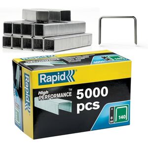 Rapid High-Performance Staples for Insulation, Thin Plastics, Cardboard and Carpets Flatwire No. 140, Leg Length 12mm, Staple Gun Staples, Galvanised Steel, 5000 Pieces, Boxed (11912311) Rapid High-Performance Staples for Insulation, Thin Plastics, Cardboard and Carpets Flatwire No. 140, Leg Length 12mm, Staple Gun Staples, Galvanised Steel, 5000 Pieces, Boxed (11912311)