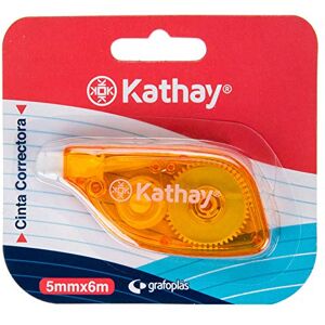 Kathay 86028599 Roller Writing Corrector Tape 5 x 6 m, Random Colours: Green and Yellow, High Adhesion and Safety Kathay 86028599 Roller Writing Corrector Tape 5 x 6 m, Random Colours: Green and Yellow, High Adhesion and Safety