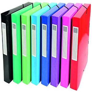 Exacompta Ref 59929E Iderama Collection Filing Box 240 x 320mm in Size, Suitable for Holding A4 Documents, 40mm Spine, Spine Label Assorted Colours (Pack of 8) Exacompta Ref 59929E Iderama Collection Filing Box 240 x 320mm in Size, Suitable for Holding A4 Documents, 40mm Spine, Spine Label Assorted Colours (Pack of 8)