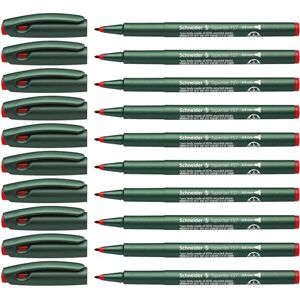 Schneider Topwriter 157 Felt-Tip Pen 0.8 mm Red Pack of 10 Schneider Topwriter 157 Felt-Tip Pen 0.8 mm Red Pack of 10