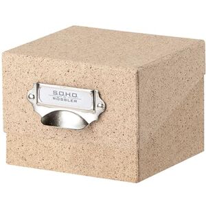 Rössler Papier 1325452390 S.O.H.O. Photo Box Storage Box, Cacao, 167 x 125 x 152 mm, with Writeable Insert, Pack of 1, Index Box DIN A6 Rössler Papier 1325452390 S.O.H.O. Photo Box Storage Box, Cacao, 167 x 125 x 152 mm, with Writeable Insert, Pack of 1, Index Box DIN A6