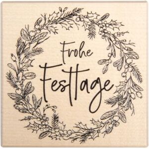 Rayher Stamp Frohe Festtage 7 x 7 cm, 29267000 Rayher Stamp Frohe Festtage 7 x 7 cm, 29267000