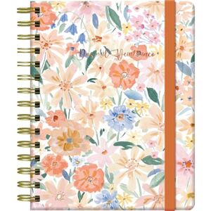 DOHE 2025 Diary Week View, A5 (15 x 21 cm), 12 Months January to December, Double Ring Closure, Stickers, Dividers and Special Pages, Office Supplies FLORAL Dalia DOHE 2025 Diary Week View, A5 (15 x 21 cm), 12 Months January to December, Double Ring Closure, Stickers, Dividers and Special Pages, Office Supplies FLORAL Dalia