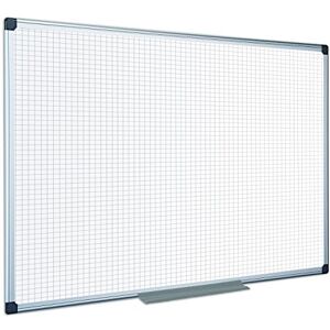 Bi-Office Maya Gridded Dry Wipe Aluminium Framed Double Sided Whiteboard 90x60cm Bi-Office Maya Gridded Dry Wipe Aluminium Framed Double Sided Whiteboard 90x60cm
