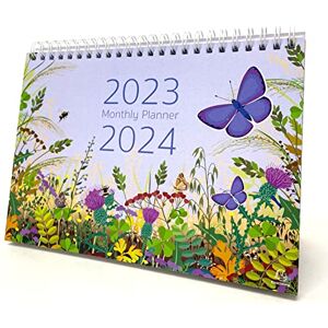 Exacompta Ref GS010Z July 2023 August 2024 Monthly Planner & Desk Calendar Butterfly Design, Month per Page, Includes UK Holidays 210mm x 150mm in Size, Stands Securely on a Desk or Shelf Exacompta Ref GS010Z July 2023 August 2024 Monthly Planner & Desk Calendar Butterfly Design, Month per Page, Includes UK Holidays 210mm x 150mm in Size, Stands Securely on a Desk or Shelf