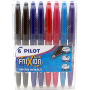 PILOT Frixion Erasable Rollerball 0.7 mm (Pack of 8) Assorted PILOT Frixion Erasable Rollerball 0.7 mm (Pack of 8) Assorted