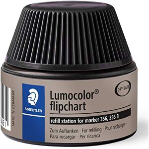 STAEDTLER 488 56-9 Lumocolor Flipchart Marker Refill Station for Lumocolor 356/356 B Black (1 x 30ml Refill) STAEDTLER 488 56-9 Lumocolor Flipchart Marker Refill Station for Lumocolor 356/356 B Black (1 x 30ml Refill)