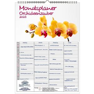 Seelenzauber Wall Planner Family Planner 4 Columns Orchid Magic DIN A3 Calendar for 2023 Orchids and Flowers Seelenzauber Wall Planner Family Planner 4 Columns Orchid Magic DIN A3 Calendar for 2023 Orchids and Flowers