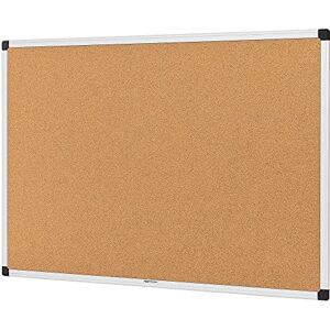 Amazon Basics Aluminum Frame Cork Notice Rectangular Board, 90cm x 60cm, Silver Amazon Basics Aluminum Frame Cork Notice Rectangular Board, 90cm x 60cm, Silver