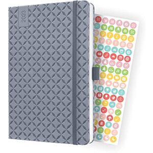 Sigel J3121 Jolie Weekly diary 2023 hardcover 13,5 x 20,3 cm 174 pages light grey Sigel J3121 Jolie Weekly diary 2023 hardcover 13,5 x 20,3 cm 174 pages light grey