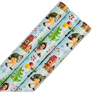 Hallmark Christmas Wrapping Paper, Pack of 3 Gift Wrap, 4M Each, 1 Buddy the Elf Design Hallmark Christmas Wrapping Paper, Pack of 3 Gift Wrap, 4M Each, 1 Buddy the Elf Design