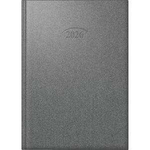 BRUNNEN Book Calendar Model 765 2026 A5, Plastic, Stratos-Silver BRUNNEN Book Calendar Model 765 2026 A5, Plastic, Stratos-Silver