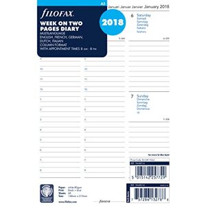 Filofax A5 Week On Two Pages 5 Language 2018 Appointment Diary Filofax A5 Week On Two Pages 5 Language 2018 Appointment Diary