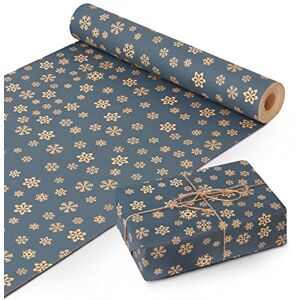Kraft & Co Wrapping Paper Roll 44.5CM x 25M – Perfect for Christmas, Tough Quality with Festive Design, Eco-Friendly Recyclable, Kraft Paper for Gifts, Presents, Arts & Crafts, Table Cover (Style 17) Kraft & Co Wrapping Paper Roll 44.5CM x 25M – Perfect for Christmas, Tough Quality with Festive Design, Eco-Friendly Recyclable, Kraft Paper for Gifts, Presents, Arts & Crafts, Table Cover (Style 17)