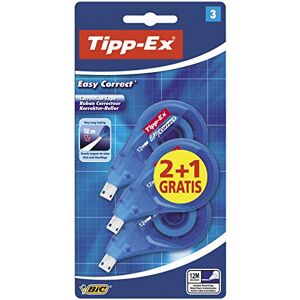 BIC Tipp-Ex Extra Long Easy To Correct Tear-Resistant Correction Tape Polyester Film Value Pack, (Box of 2 + 1 Free),Blue BIC Tipp-Ex Extra Long Easy To Correct Tear-Resistant Correction Tape Polyester Film Value Pack, (Box of 2 + 1 Free),Blue