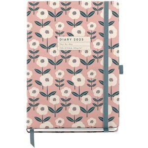 Miquelrius 2025 Diary, 155 x 213 mm, Day Page Agenda, Laminated Cardboard Cover, Spiral, Elastic Closure, Paper 80 g/m², Spanish, English and Portuguese, Bloom Miquelrius 2025 Diary, 155 x 213 mm, Day Page Agenda, Laminated Cardboard Cover, Spiral, Elastic Closure, Paper 80 g/m², Spanish, English and Portuguese, Bloom