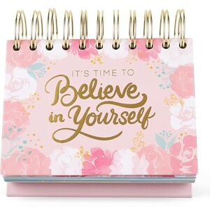 DILLEN & ARI It's Time to Believe in Yourself,Inspirational Standing Flip Calendar,Undated Motivational Perpetual Desk Easel,Teachers,Office,Bridesmaid,Home Decor,Desk Accessory,Gift for Women,Quotes and Phrases DILLEN & ARI It's Time to Believe in Yourself,Inspirational Standing Flip Calendar,Undated Motivational Perpetual Desk Easel,Teachers,Office,Bridesmaid,Home Decor,Desk Accessory,Gift for Women,Quotes and Phrases