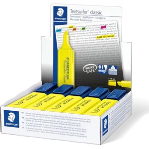 STAEDTLER 364-1 Textsurfer Classic Highlighter Yellow (Box of 10) STAEDTLER 364-1 Textsurfer Classic Highlighter Yellow (Box of 10)
