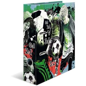 HERMA Folder A4 Football Set, 5 Pieces, 7 cm Wide, Children's Ring Binder with Sport Motif, Colourful Lever Arch File with Inner Print for Boys and Girls HERMA Folder A4 Football Set, 5 Pieces, 7 cm Wide, Children's Ring Binder with Sport Motif, Colourful Lever Arch File with Inner Print for Boys and Girls