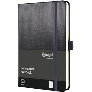 Sigel CO404 Conceptum Notebook, Squared, Approx. A5, Grey, hardcover, 194 Pages Sigel CO404 Conceptum Notebook, Squared, Approx. A5, Grey, hardcover, 194 Pages