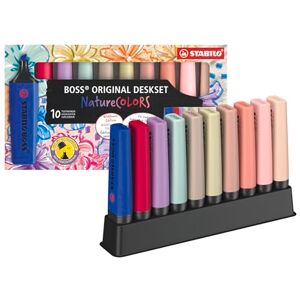 STABILO BOSS ORIGINAL NatureCOLORS Wildflowers Edition Highlighter Deskset of 10 Assorted Colours STABILO BOSS ORIGINAL NatureCOLORS Wildflowers Edition Highlighter Deskset of 10 Assorted Colours