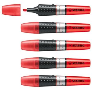 STABILO Highlighter LUMINATOR Pack of 5 red STABILO Highlighter LUMINATOR Pack of 5 red