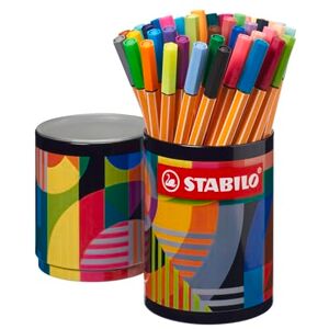 STABILO point 88 Fineliner ARTY Tin of 45 Assorted Colours STABILO point 88 Fineliner ARTY Tin of 45 Assorted Colours