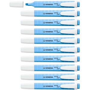 STABILO swing cool Pastel Highlighter Pack of 10 Breezy Blue STABILO swing cool Pastel Highlighter Pack of 10 Breezy Blue