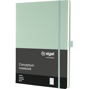 Sigel CO680 Conceptum Notebook, squaRed, approx. A4, Green, hardcover, 194 pages Sigel CO680 Conceptum Notebook, squaRed, approx. A4, Green, hardcover, 194 pages