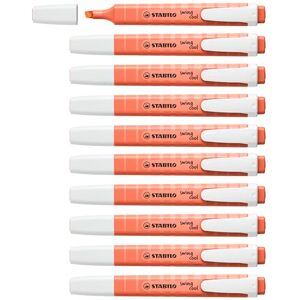 STABILO swing cool Pastel Highlighter Pack of 10 Mellow Coral Red STABILO swing cool Pastel Highlighter Pack of 10 Mellow Coral Red