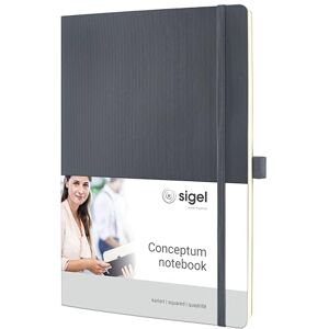 Sigel CO318 Premium Notebook squaRed, A4, softcover, Grey Conceptum Sigel CO318 Premium Notebook squaRed, A4, softcover, Grey Conceptum