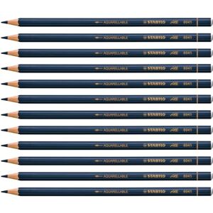 STABILO All Coloured and Graphite Pencil Pack of 12 Blue STABILO All Coloured and Graphite Pencil Pack of 12 Blue