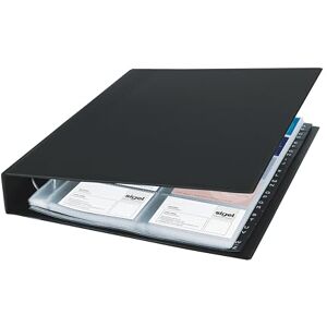 Sigel VZ301 Card Holder / Card Organiser, leather-look, for up to 400 cards, Black Sigel VZ301 Card Holder / Card Organiser, leather-look, for up to 400 cards, Black