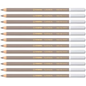 STABILO CarbOthello Chalk-Pastel Pencil Pack of 12 Warm Grey 4 STABILO CarbOthello Chalk-Pastel Pencil Pack of 12 Warm Grey 4