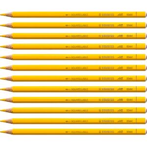 STABILO All Coloured and Graphite Pencil Pack of 12 Yellow STABILO All Coloured and Graphite Pencil Pack of 12 Yellow