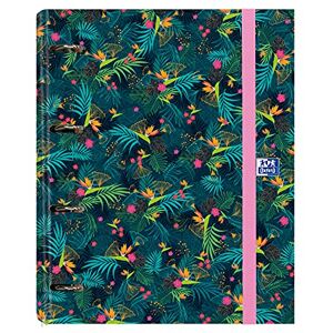 Oxford 4 Ring Binder with Spare Insert and Rubber, Extra Wide Cover with Refill, Dark, 80 Sheets, A4+ Size Oxford 4 Ring Binder with Spare Insert and Rubber, Extra Wide Cover with Refill, Dark, 80 Sheets, A4+ Size