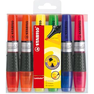 STABILO LUMINATOR Highlighter Pack of 6 Assorted colours STABILO LUMINATOR Highlighter Pack of 6 Assorted colours