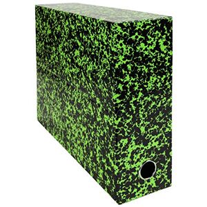 Exacompta Ref 89723E Annonay File Transfer Box 250 x 330mm in Size, Suitable for Storing A4 Documents, Metal Reinforced 90mm Spine, Marbled Effect Green Exacompta Ref 89723E Annonay File Transfer Box 250 x 330mm in Size, Suitable for Storing A4 Documents, Metal Reinforced 90mm Spine, Marbled Effect Green
