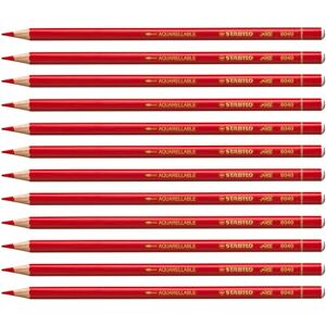 STABILO All Coloured and Graphite Pencil Pack of 12 Red STABILO All Coloured and Graphite Pencil Pack of 12 Red