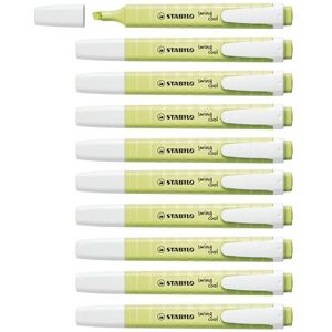 STABILO swing cool Pastel Highlighter Pack of 10 Dash of Lime STABILO swing cool Pastel Highlighter Pack of 10 Dash of Lime