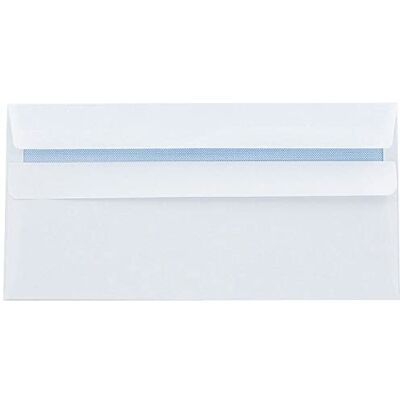 Q-Connect DL Envelopes Recycled Self Seal 100gsm White (Pack of 500) KF3504 Q-Connect DL Envelopes Recycled Self Seal 100gsm White (Pack of 500) KF3504