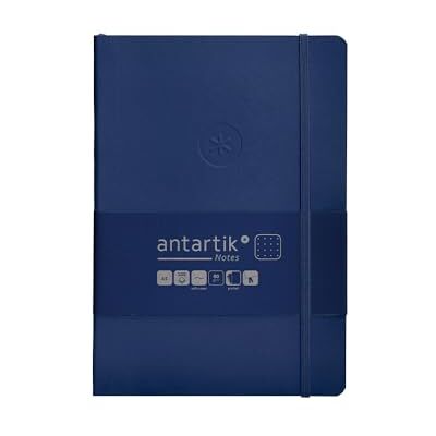 Antartik Notepad with Soft Cover Notes, A5 Sheets, Navy Blue Dots, 80 Sheets, 80 GR FSC Antartik Notepad with Soft Cover Notes, A5 Sheets, Navy Blue Dots, 80 Sheets, 80 GR FSC