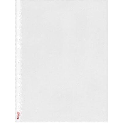Esselte Heavy Duty Punched Pocket, Pack of 25, Holds up to 20 A4 sheets, Transparent, 115 Micron PP Material, 47187 Esselte Heavy Duty Punched Pocket, Pack of 25, Holds up to 20 A4 sheets, Transparent, 115 Micron PP Material, 47187