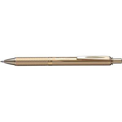 Pentel BL407 Energel Sterling, Gold Metal Barrel, Gel ink Rollerball, 0.7mm Tip, Black ink (Pack of 12) Pentel BL407 Energel Sterling, Gold Metal Barrel, Gel ink Rollerball, 0.7mm Tip, Black ink (Pack of 12)