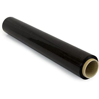 OFITURIA Black Stretch Wrap Film - Industrial 50cm - Up to 300m - Secure Packaging OFITURIA Black Stretch Wrap Film - Industrial 50cm - Up to 300m - Secure Packaging
