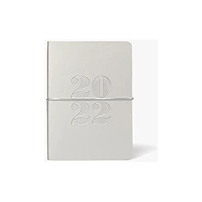 Paperchase A6 Silver Deboss Diary 2022, Daily Planner Paperchase A6 Silver Deboss Diary 2022, Daily Planner